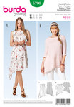 Dress, tunic, slanting hem Dress, tunic, slanting hem