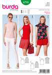 Shirt, off-the-shoulder, mandarin collar Shirt, off-the-shoulder, mandarin collar
