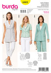 Jacket and vest, box pleats Jacket and vest, box pleats