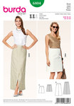 Skirt, slightly flared with concealed walking slit Skirt, slightly flared with concealed walking slit