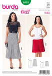 Skirt, 4 gores, elastic casing Skirt, 4 gores, elastic casing