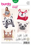Cushions, animal motifs, dog, cat, owl, raccoon Cushions, animal motifs, dog, cat, owl, raccoon