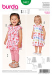 Double-layered dress, box pleat leggings Double-layered dress, box pleat leggings