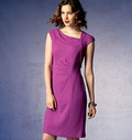 Dress with asymetrical neckline Dress with asymetrical neckline