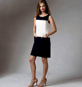 Dress with contrast sections Dress with contrast sections