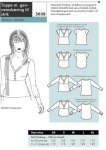 Tops with cut-through to knit Tops with cut-through to knit