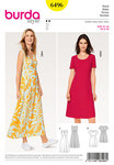 Dress, High Waist, Wrap Look Dress, High Waist, Wrap Look