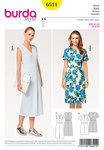 Dress, V-Neck, 4-Panel Skirt Dress, V-Neck, 4-Panel Skirt