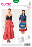 Skirt with Yoke– Tiered Skirt, Tie Band Skirt with Yoke– Tiered Skirt, Tie Band