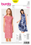 Dress with Neckline Band, Raglan Sleeves Dress with Neckline Band, Raglan Sleeves