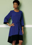 Jewel-Neck, Drawstring Dresses Jewel-Neck, Drawstring Dresses
