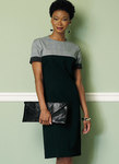 Miss Petite Paneled Dresses with Yokes Miss Petite Paneled Dresses with Yokes