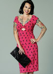 Gathered-Front, Keyhole Dress Gathered-Front, Keyhole Dress