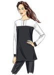 Button-Closure Tunics with Yokes Button-Closure Tunics with Yokes