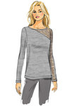 Knit, Lace-Detail Tops Knit, Lace-Detail Tops