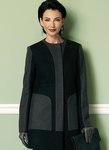 Stand Collar or Collarless Paneled Coats Stand Collar or Collarless Paneled Coats
