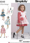 Vintage 1950s Toddlers´ Dress and Pinafore Vintage 1950s Toddlers´ Dress and Pinafore