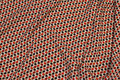 Micro-polyester with small pattern in creme and navy and red Micro-polyester with small pattern in creme and navy and red
