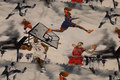 Light grey cotton-jersey with basketball motifs Light grey cotton-jersey with basketball motifs