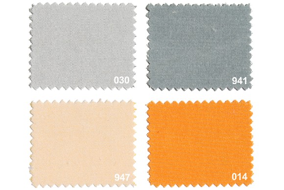 Texgard coated fabric for awnings, grey-orange nuances Texgard coated fabric for awnings, grey-orange nuances