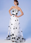 Strapless Dress, Detachable Train and Belt Strapless Dress, Detachable Train and Belt