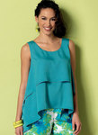 Double-Layer, Cold-Shoulder or Notch-Neck Tops Double-Layer, Cold-Shoulder or Notch-Neck Tops