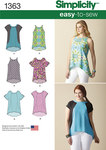 Misses Loose-Fitting Top With or Without Sleeves Misses Loose-Fitting Top With or Without Sleeves