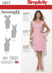 Misses´ and Women´s Amazing Fit Peplum Dress Misses´ and Women´s Amazing Fit Peplum Dress