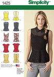 Misses´ Peplum Tops with Neckline Variations Misses´ Peplum Tops with Neckline Variations