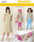Child and 18 inches Doll Matching Loungewear Child and 18 inches Doll Matching Loungewear