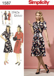 Misses´ & Miss Petite 1940´s Vintage Dress Misses´ & Miss Petite 1940´s Vintage Dress