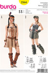 Native American Girl Bustier Dress, with laced fastening, fur wrist and leg warmers Native American Girl Bustier Dress, with laced fastening, fur wrist and leg warmers
