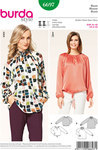 Blouse, Raglan Sleeves- Elastic Shirring Blouse, Raglan Sleeves- Elastic Shirring