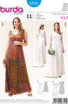 Evening Dress, Wedding Dress, Flared Skirt Panels, Train Evening Dress, Wedding Dress, Flared Skirt Panels, Train