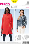 Jacket, Integral Collar, Wrap Form Jacket, Integral Collar, Wrap Form