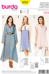 Dress, Tunic Top, Round Neckline with Slit, Color Blocking Dress, Tunic Top, Round Neckline with Slit, Color Blocking