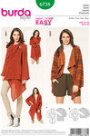 Jacket, Integral Collar, Softly Draping Jacket, Integral Collar, Softly Draping