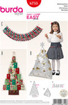 Christmas, Advent Calendar, Pyramid-shaped Cushion Christmas, Advent Calendar, Pyramid-shaped Cushion