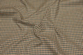 Checked, firm cotton in green and sand, 4 mm checks Checked, firm cotton in green and sand, 4 mm checks
