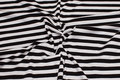 Across-striped cotton-jersey in black and white Across-striped cotton-jersey in black and white