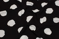 Black viscose-mousselin with big white 5 cm dots Black viscose-mousselin with big white 5 cm dots