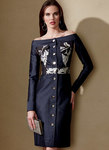 Off-The-Shoulder Button-Front Dress - Guy Laroche - Guy Laroche - Guy Laroche Off-The-Shoulder Button-Front Dress - Guy Laroche - Guy Laroche - Guy Laroche