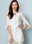 Ruffle-Sleeve Tunic and Bootcut Jumpsuit, Nicola Finetti Ruffle-Sleeve Tunic and Bootcut Jumpsuit, Nicola Finetti