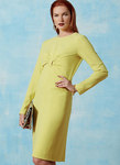 Gathered Front-Detail Dress, Claire Shaeffer Gathered Front-Detail Dress, Claire Shaeffer