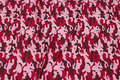 Red and soft red cotton-jersey with camouflage-pattern with glimmer Red and soft red cotton-jersey with camouflage-pattern with glimmer