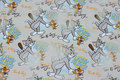 Delicate grey-green cotton-jersey with Tom and Jerry Delicate grey-green cotton-jersey with Tom and Jerry