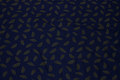 Navy blue viscosejersey with army-green leaves Navy blue viscosejersey with army-green leaves