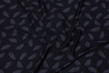 Black viscosejersey with charcoal leaves Black viscosejersey with charcoal leaves