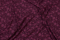 Bordeaux viscosejersey with old rose flowers Bordeaux viscosejersey with old rose flowers