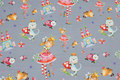 Grey cotton-jersey with fairytale-motifs Grey cotton-jersey with fairytale-motifs